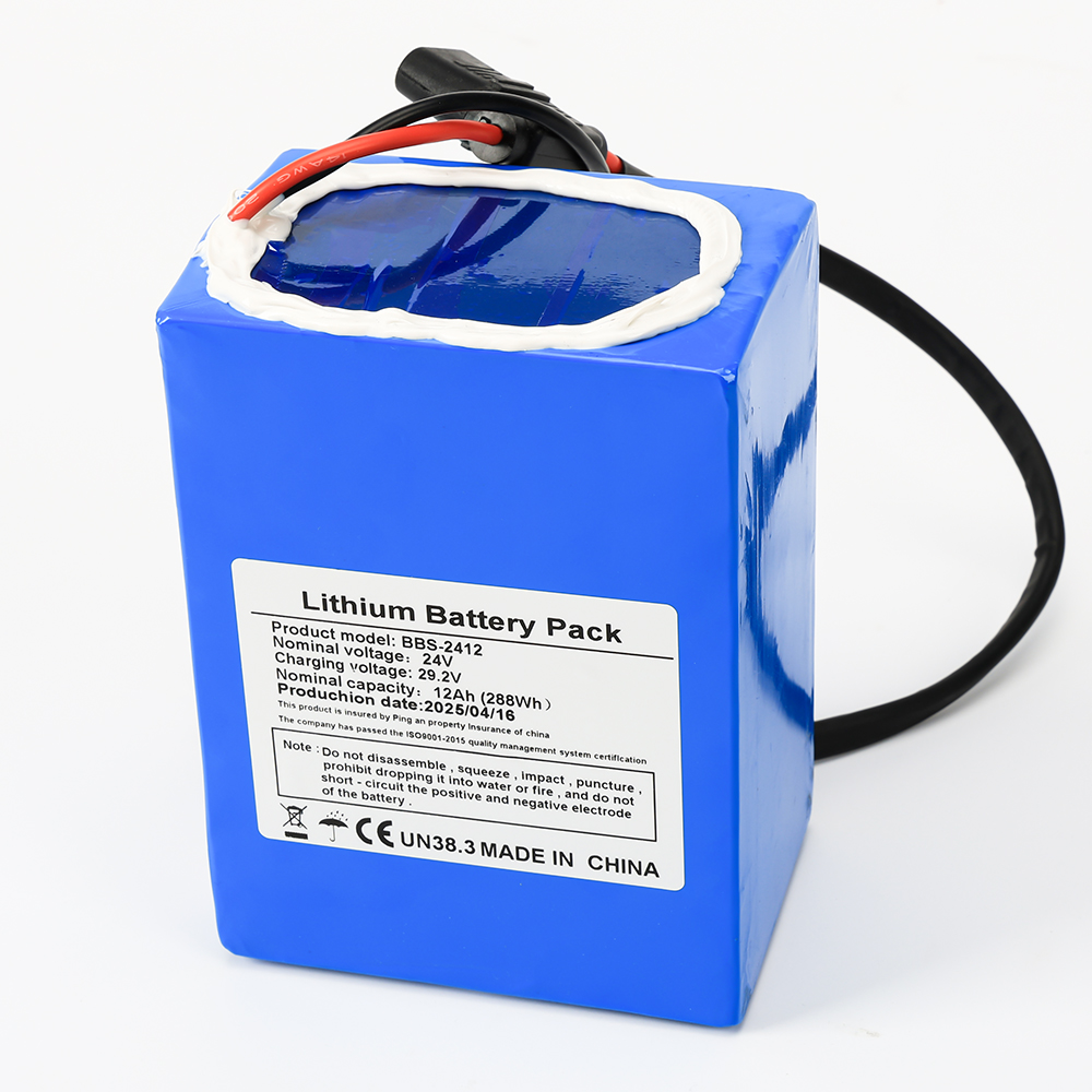 Batterie au lithium adaptée aux besoins du client par puissance élevée de scooter de mobilité de 24V 12Ah 