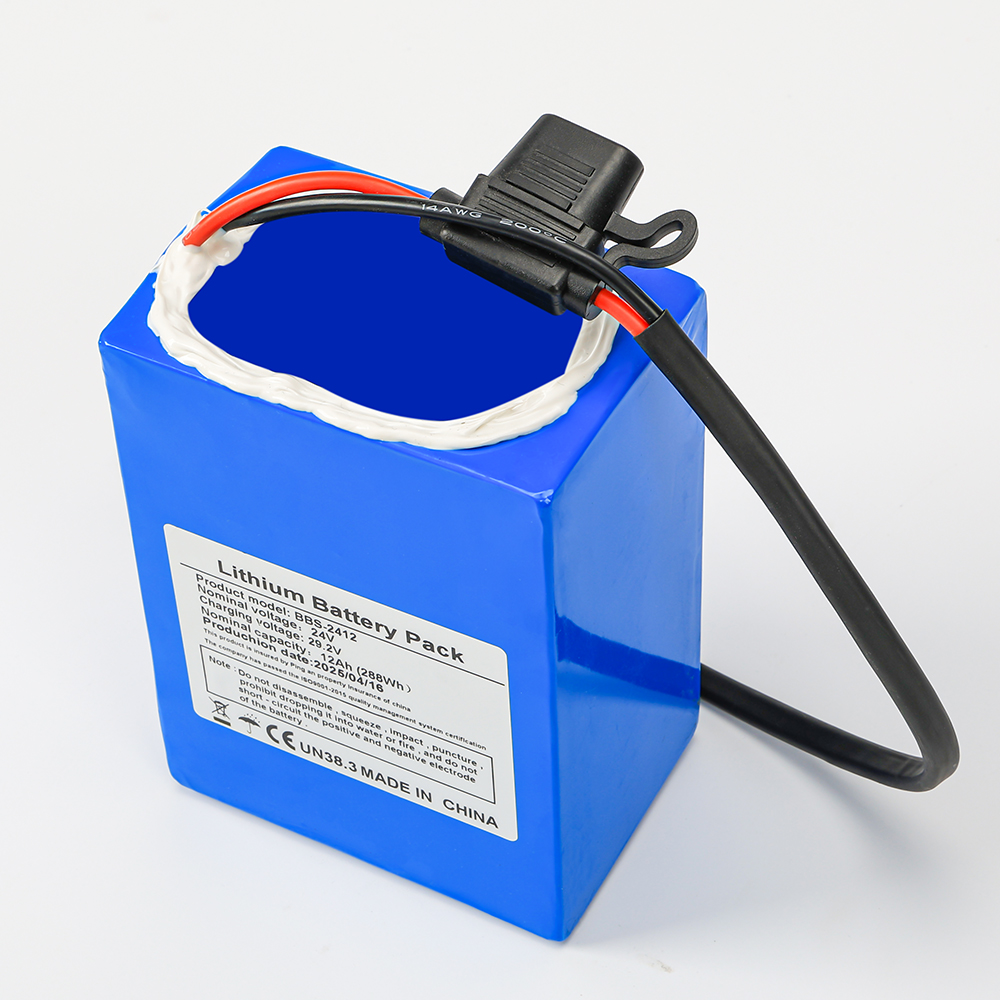 Pack personnalisé OEM 24V 12Ah Batterie au lithium pour fauteuil roulant électrique 